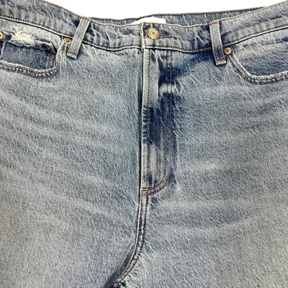 Pistola Lana High-Rise Ultra Wide Leg Jean Plus Sz 33" Petite Break Light Wash - Picture 10 of 14